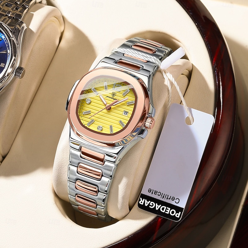 708 Fashion New Women's Quartz Watch Waterproof Watch Ultra Thin Luminous Watch Stainless Steel Strap for Women4