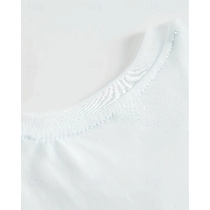 100% Cotton American Independence Day Kids Girls' Black White American Flag T shirt Tee Crew Neck Short Sleeve Outdoor Vacation Daily Classic Casual Print Summer4