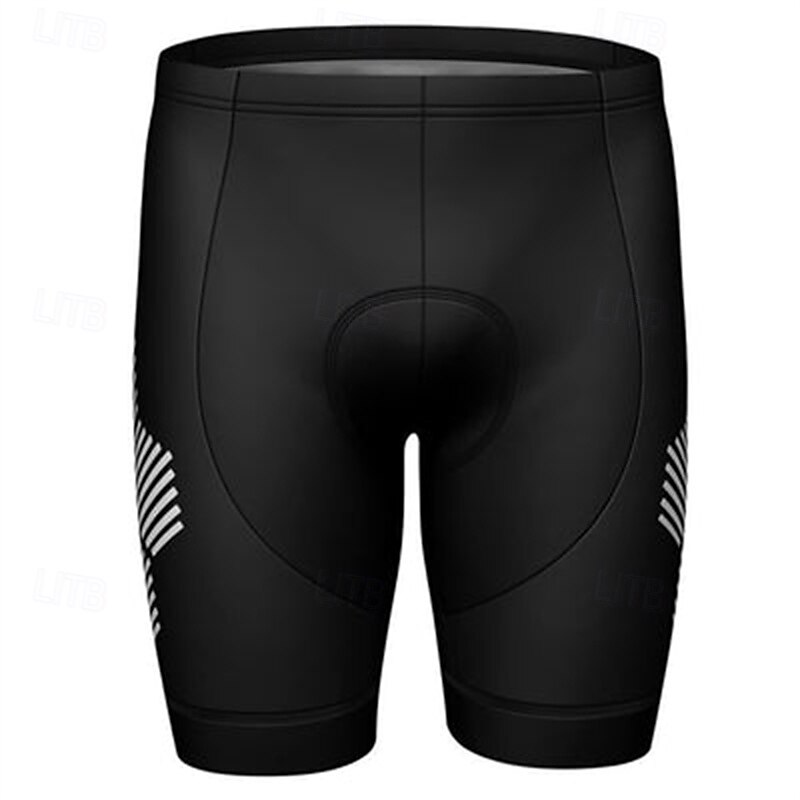 Men's Stripes Cycling Road Shorts Bike Shorts Cycling Padded Shorts Bike Shorts Bottoms Form Fit Mountain Bike MTB Road Bike Cycling Sports 3D Pad Quick Dry Sweat wicking Breathable Yellow Dark Gray3