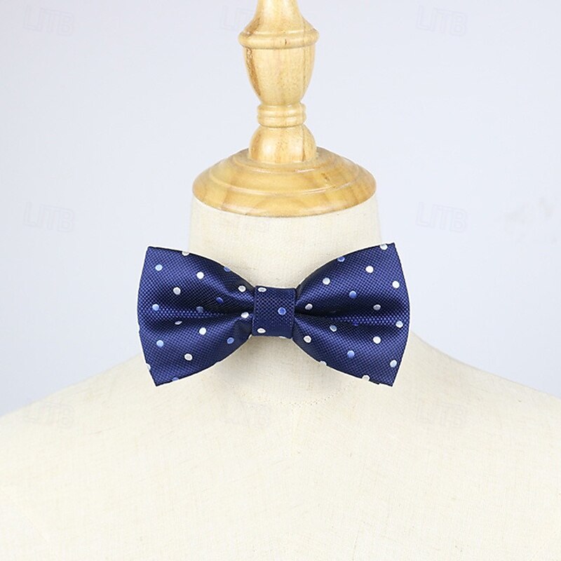 Men's Bow Tie Business Modern Contemporary Polka Dot Pattern Wedding Party Daily Wear4