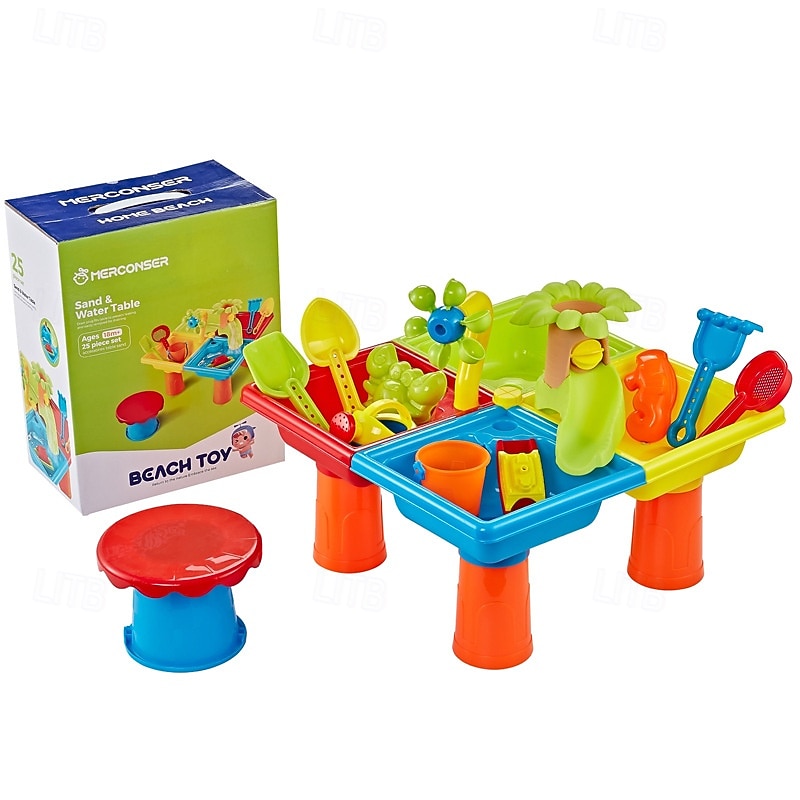Water Table for Toddler 3-5 1-3 - Outdoor Kids Water Table - Sand Sensory Table Beach Summer Toys Sandbox Activity Table Outdside Water Toys Splash Table Water Table for Girls and Boys4