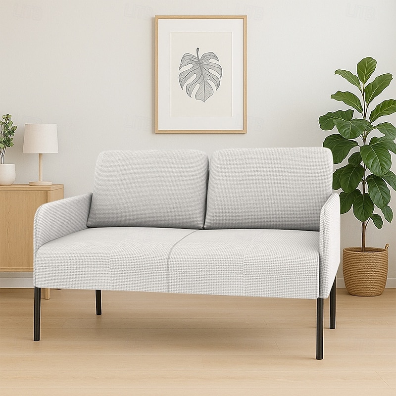 Sofa Cover Suitable For GLOSTAD Sofa Solid Color Quilted Slipcovers3