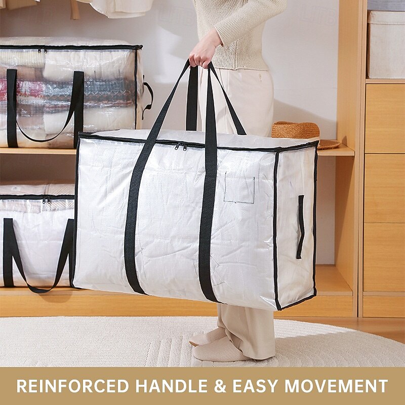 Heavy Duty Moving Bags, Extra Large Storage Bags with Strong Zippers & Handles, Packing Bags for Moving Essentials, Ideal Storage Tote for Home, Dorm & Storage Solutions4