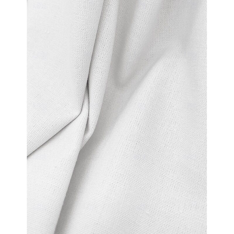 Men's Wedding Suits White Half Lined Lightweight Casual Solid Colored Standard Fit 2 Piece Double Breasted Six-buttons3