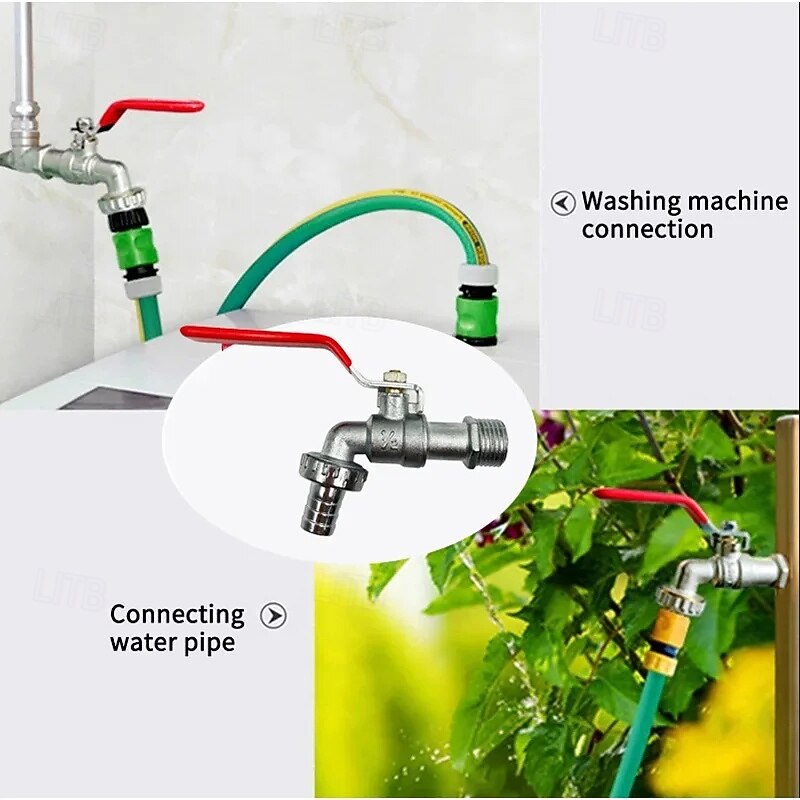 Outdoor Faucet Antifreeze Garden Zinc Alloy Villa Outdoor Watering Single Cold Faucet Single Outlet Spout Horticultural Spout4
