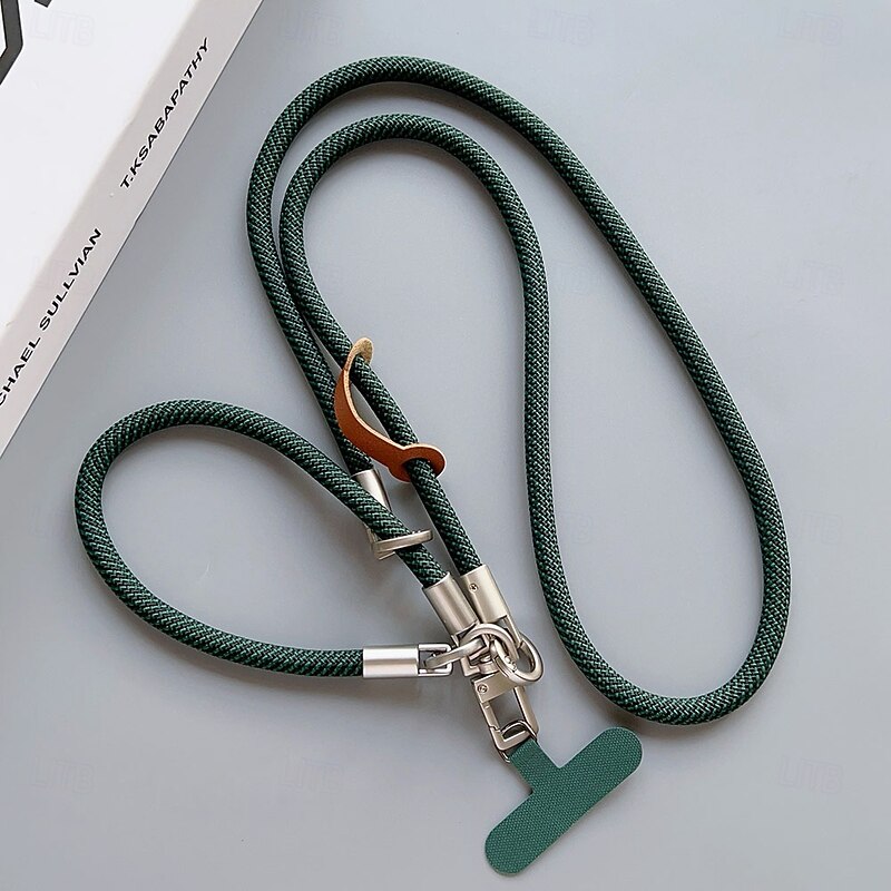 2-in-1 Phone Lanyard Strap with Wrist and Neck Rope – Detachable Patch and Metal Clip for Phone Case4