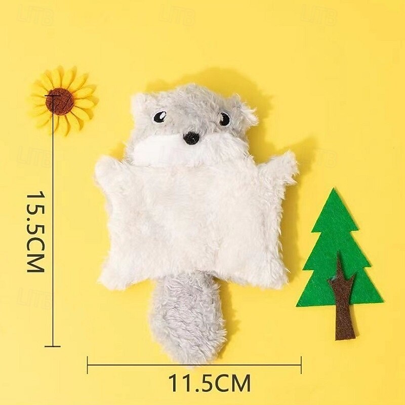 Plush Toy Interactive Toy Squeak Toy with Durable Pet Exercise Releasing Pressure Pet Training Teething Toy for Rodents Dog Cat Indoor Outdoor Pet Play2