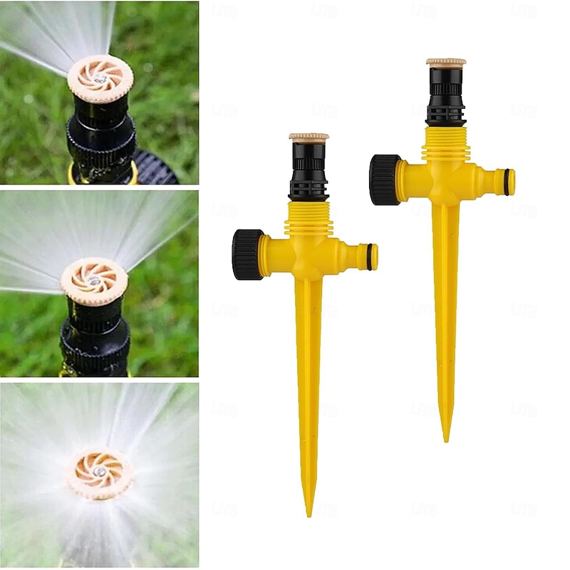 Automatic Rotary Sprinkler for Lawn and Garden, 360° Irrigation Sprayer for Flowers, Vegetables, Yard, Nursery Watering System4
