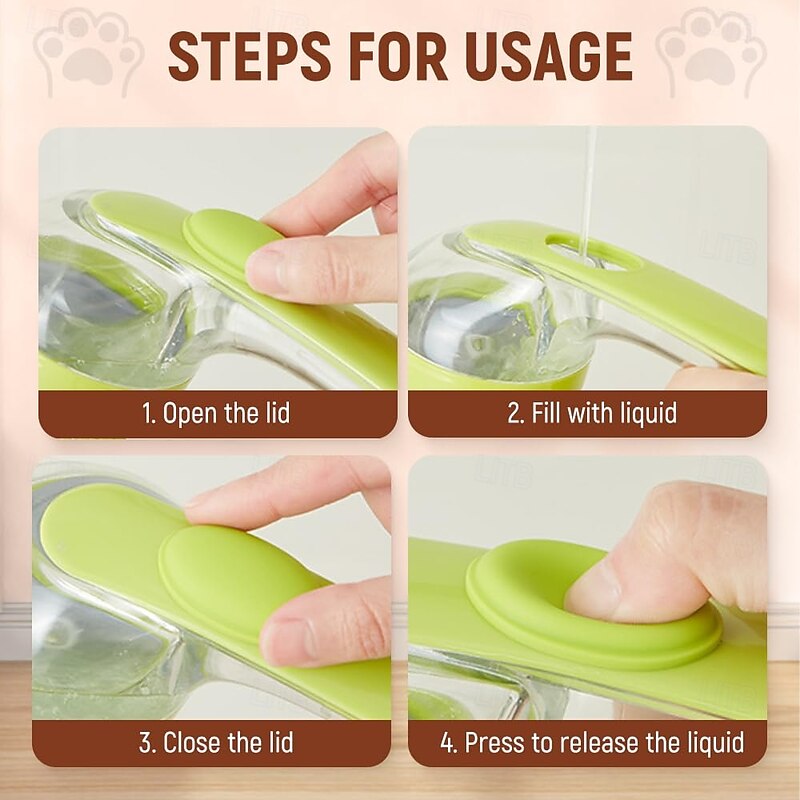 Pet Bath Brus, Dog Bath Brush Dog Scrubber for Bath, Bathing Dog Grooming Massage Brush for Long Short Haired Dogs Cats Shower2