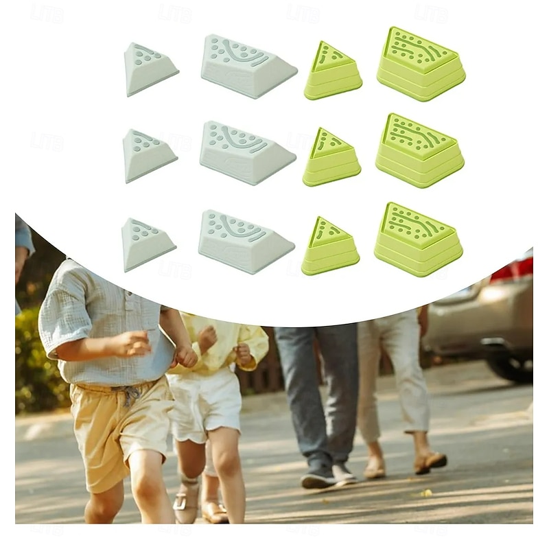 Kids Tactile Reef Stepping Stones - Sensory Integration Training River Crossing Stones for Ages 3-42