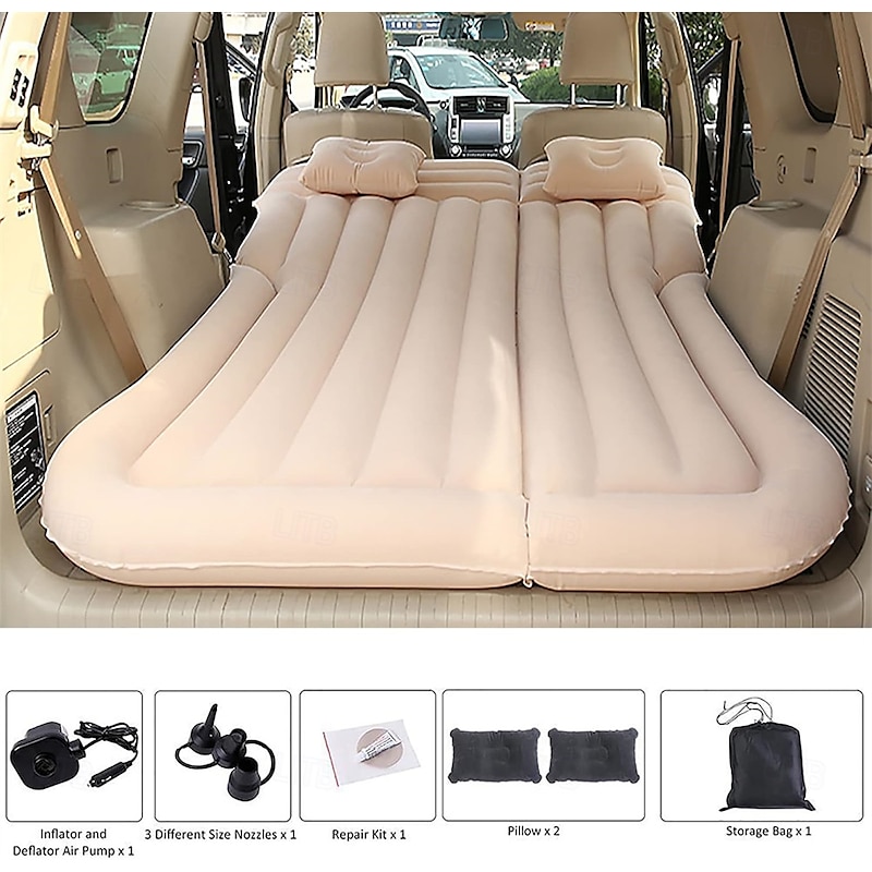 Air Car Mattress, Multifunctional Air Mattress, Outdoor Travel, Camping, For Land Rover 5,With Two Pillows Air Pump2