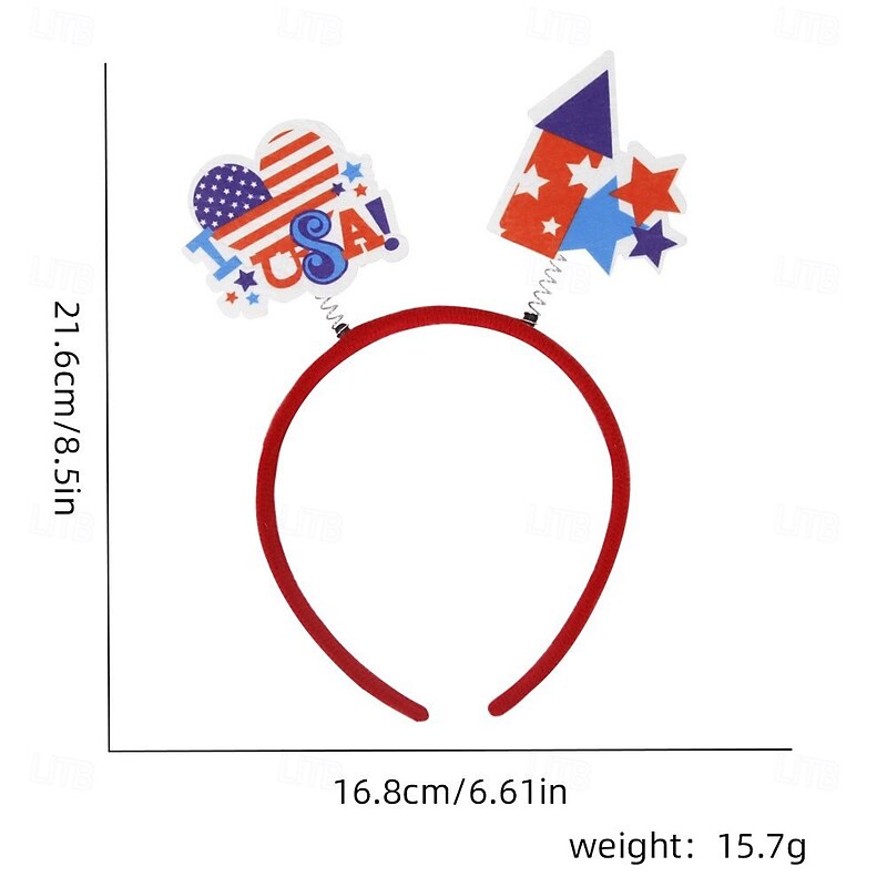 Patriotic Head Boppers Headband -Fourth 4th of July Party Accessories Favors Decorations3