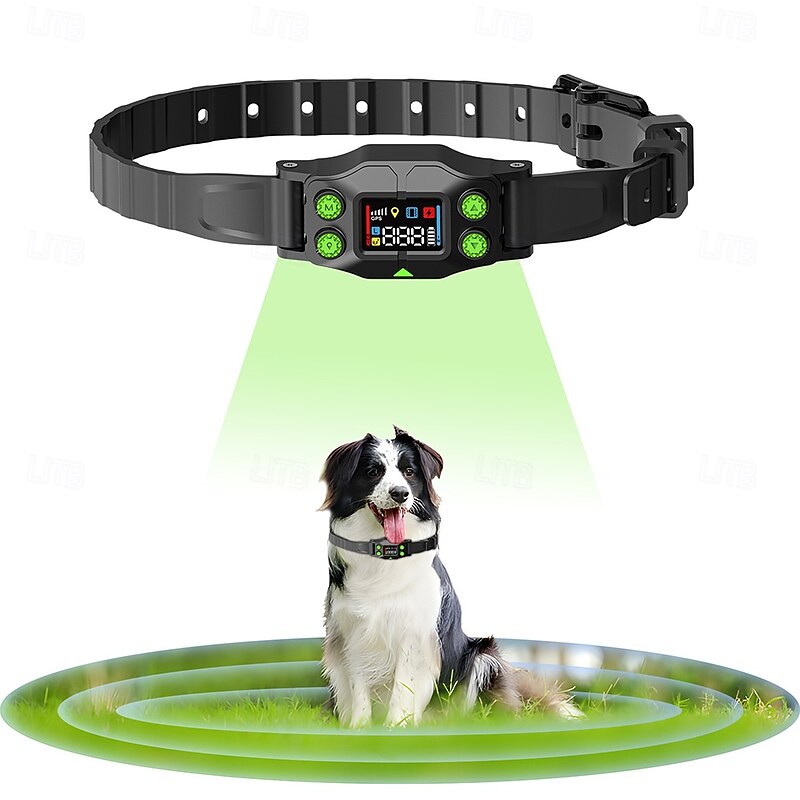 Dog Training Wireless Fence Wireless Dog 3 Modes Beep Vibration Dog Waterproof Portable Wireless Rechargable Safety Nylon ABSPC Electronic Behaviour Aids Obedience Training For Pets