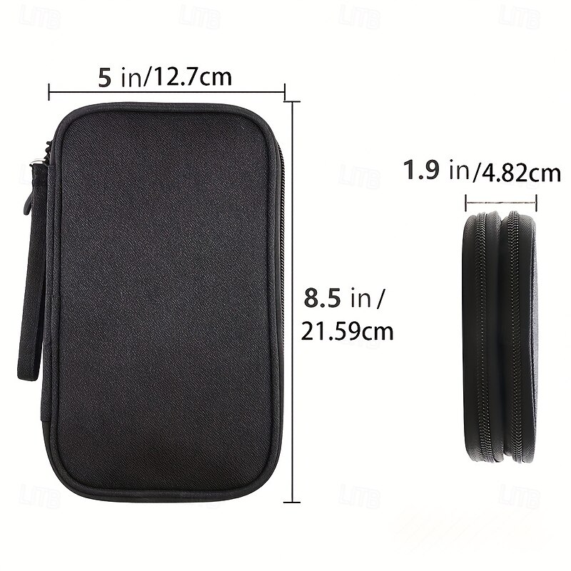 Electronics Organizer Travel Accessories Storage Bag, Cable Organizer Bag Portable for Cables Charger Adapter Hard Drives SD Cards4