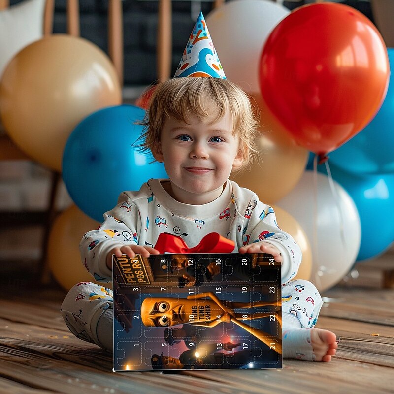 Tung Tung Tung Sahur Advent Calendar 2D Acrylic Ornaments 24 Days of Italian Brainrot Pendant Advent Calendar,Unique 24 Days of Surprises Gift Box,Fun & Creative Advent Calendar Ornament Decor Sets4