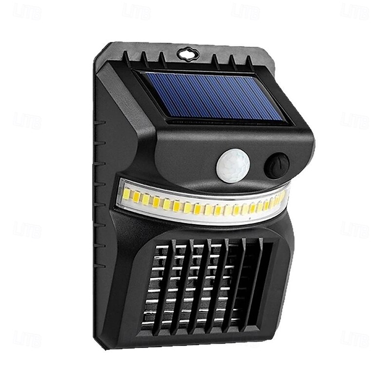 Anti Mosquito Solar Wall Lights Outdoor, Solar Security Lights Solar Motion Sensor IP65 Waterproof Lights