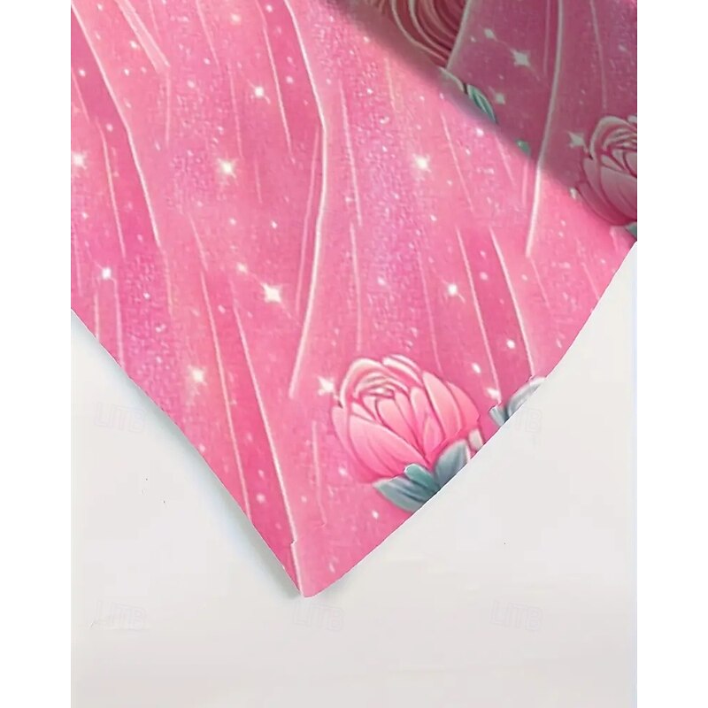 Girls' 3D Cartoon Dress Short Sleeve Summer Spring Vacation Daily Holiday Princess Beautiful Sweet Kids 4-12 Years Casual Dress A Line Dress Knee-length Regular Fit4