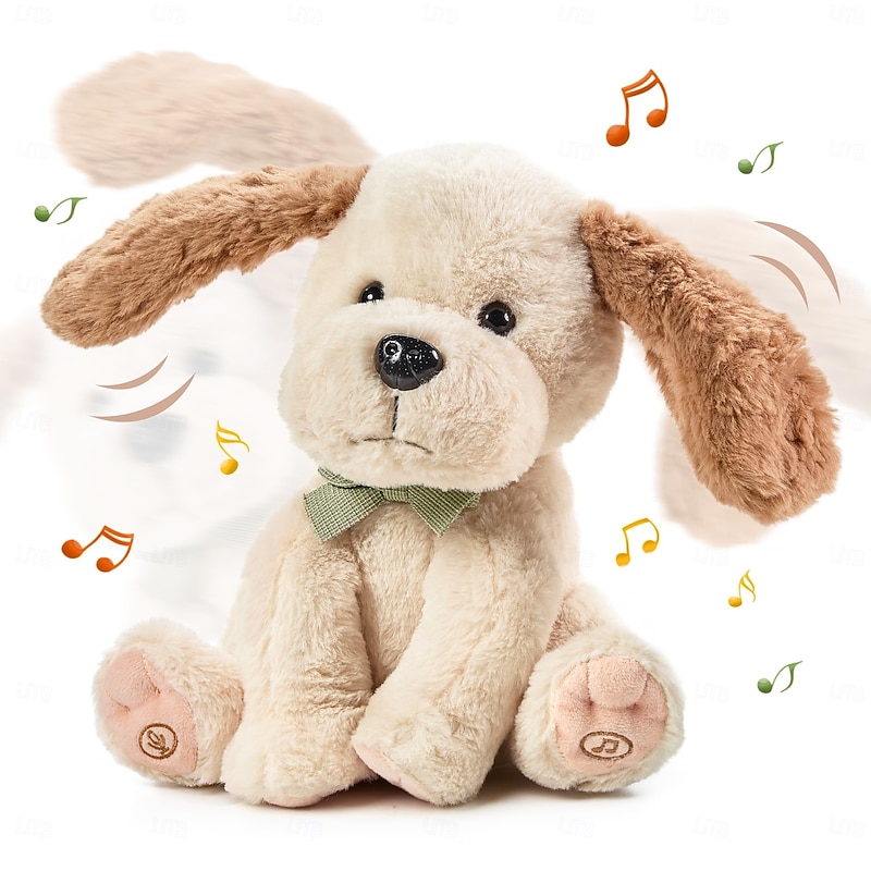 Animated Plush Dog for Kids Interactive Singing Talking Puppy Dog Stuffed Animal Toys