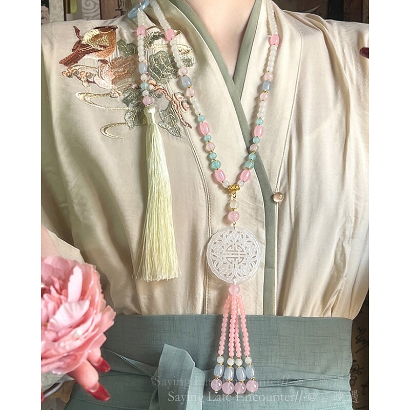 1PC Necklace For Women's Street Daily Stone Long2