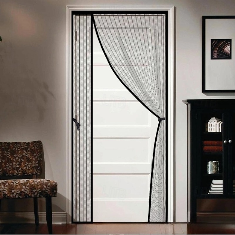 Magnetic Screen Door Mesh Screen Door Portable, Fly Or Bug Screen Magnetic Doorway for Sliding Door,Garage,Patio,Kitchen,Living,Window Room,Bedroom,Bar,Pet and Kid Easy Entry