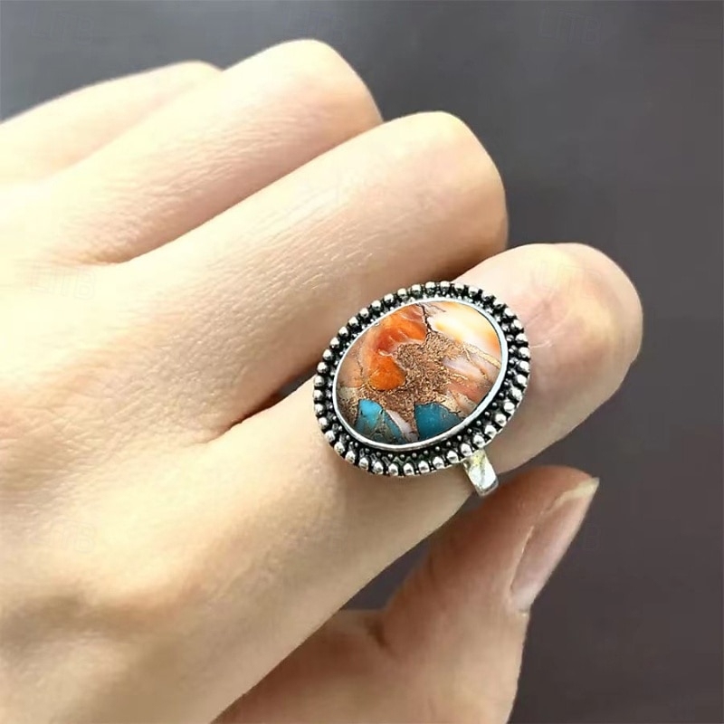 Ring For Women's Holiday Date Alloy Retro3