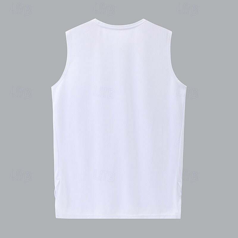 Men's Tank Top Vest Top Undershirt Sleeveless Shirt Sleeveless Crewneck Summer Plain Fashion Designer Vacation Street Going out White Light Green Pink Top Tee for Men4