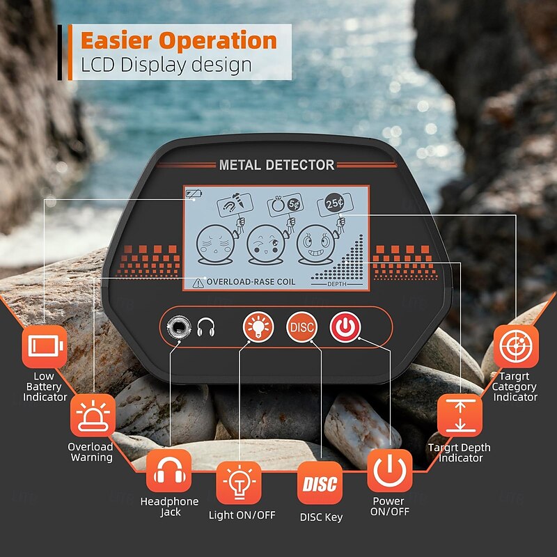 MD-4070 Kids Handheld Underground Metal Detector Toy - Outdoor Treasure Hunting Tool for Children3