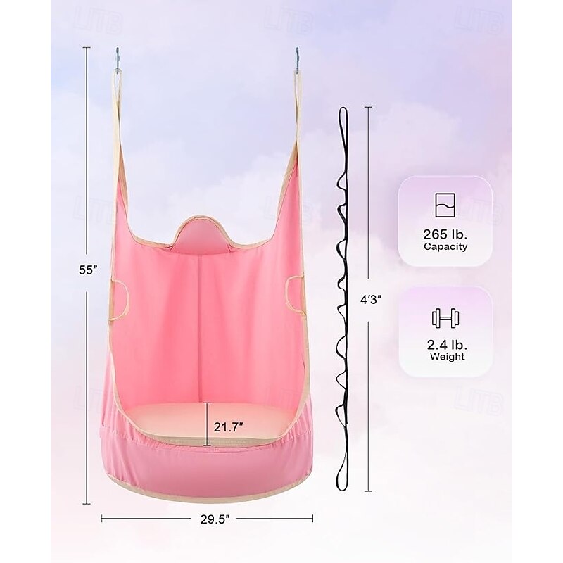 Indoor and outdoor hanging children's armchair hammock design bag swing outdoor hammock swing children's and adult universal swing chair3
