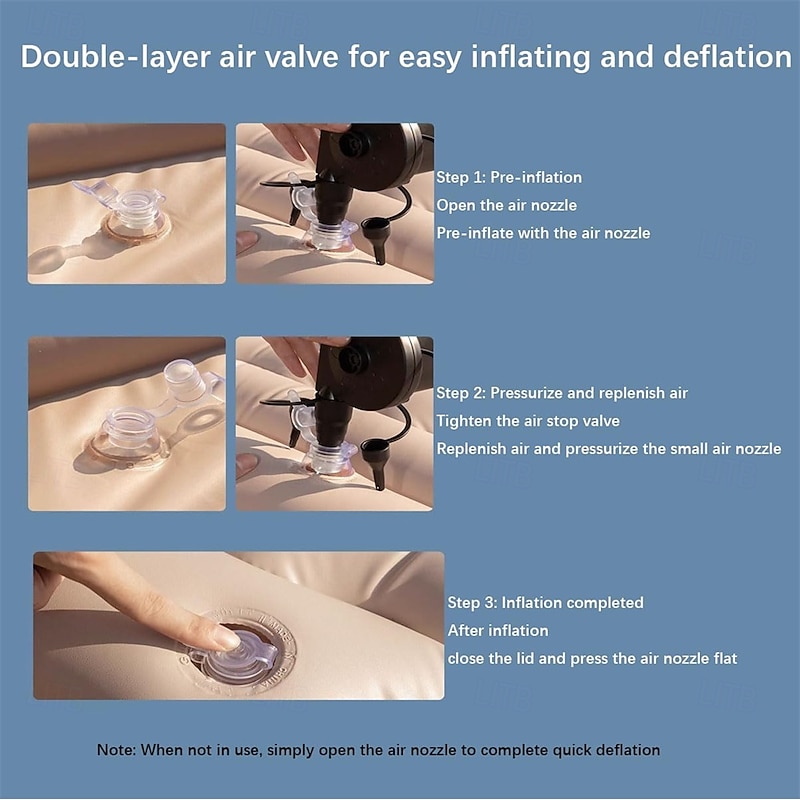 Car Air Mattress Inflatable Car Air Mattress with Pump Thickened Backseat Travel Bed Portable Sleeping Pad4