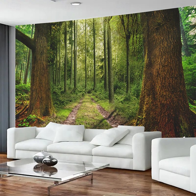 Mysterious Tree Landscape Hanging Tapestry Mural Art Large Tapestry Mural Decoration Photos Background Carpet Curtains Home Bedroom Living Room Decoration4