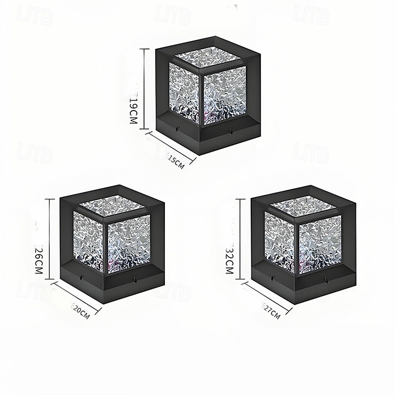 Outdoor Modern LED Outdoor Wall Lights Warm White Simplicity IP54 Waterproof Garden Lamp Path Lights Modern Villa Patio Pathway Yard Lamps Exterior Floor Mount Lawn Lighting Fixtures4