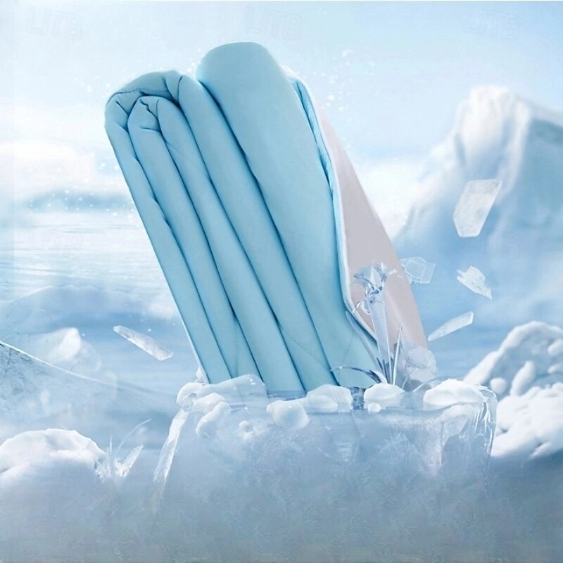 Summer Cooling Blanket, Breathable Comfortable Cooling Blanket, Soft Throw Blanket for Home Office, Comfy Bedding, Bedroom Accessories Gift for Summer, Gifts for Men Women4