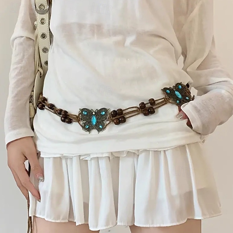 Women's Belt Alloy Blue Waist Belt Street Daily Multicolor - Main Image