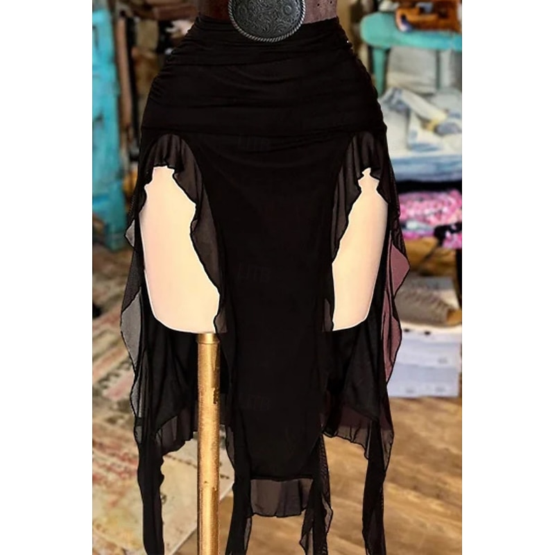 Women's Midi Dress Sheath Dress Sundress Casual Outdoor Going out Slim Solid Color Sleeveless Strapless Black Summer3