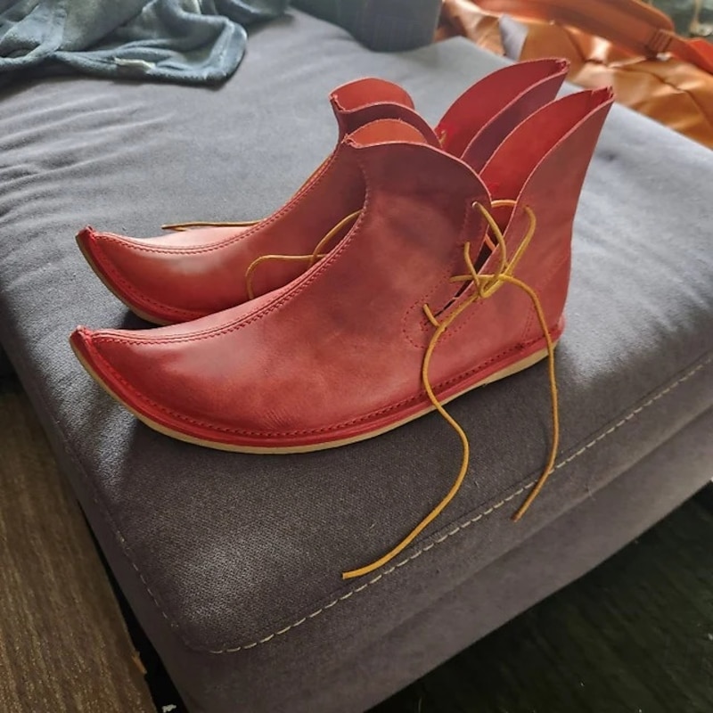 Retro Vintage Medieval Renaissance Shoes Fancy Dress Men's Celtic Pirate Halloween Carnival Masquerade Masquerade Party & Evening Adults Shoes3