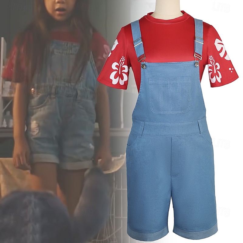 the Blue Monster Lilo Cosplay Costume Cosplay Movie Cosplay for Women's Girls' Kid's Adults' Halloween Carnival Party