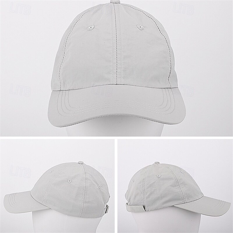 Baseball Cap Tennis Cap Men's Cap Solid Colored Classic Fashion Breathable Quick Dry for Tennis Baseball Running Summer White Yellow Green4