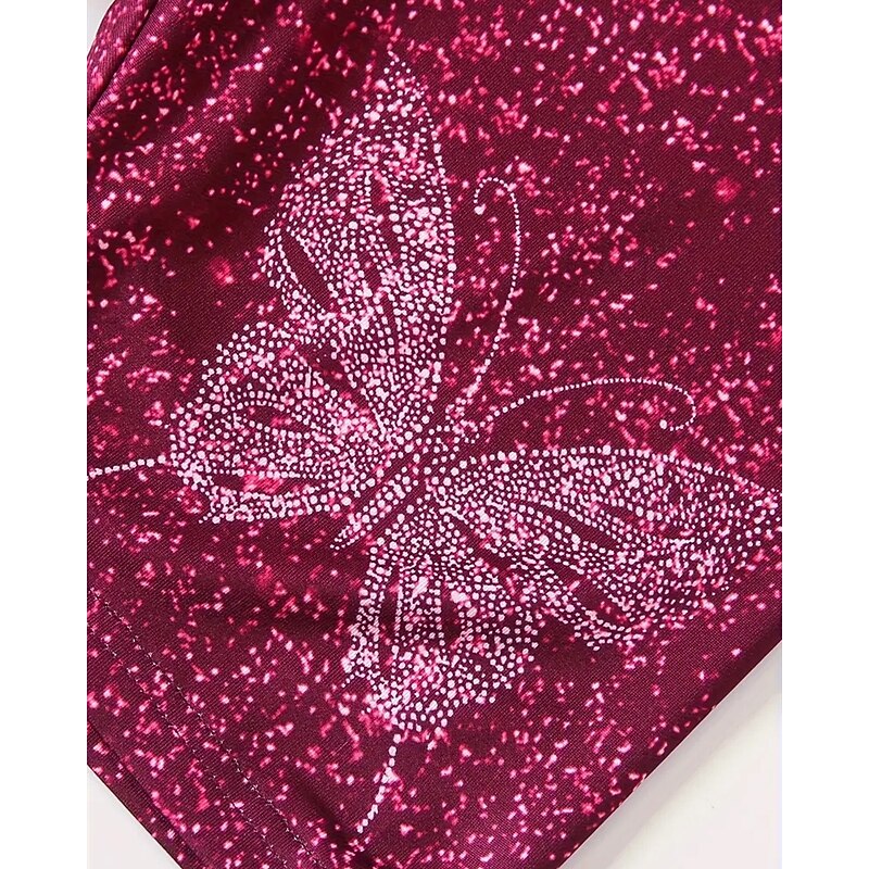 Girls' 3D T-shirt & Shorts Set Short Sleeve Summer Spring Sports Fashion Daily Kids 4-12 Years Crew Neck Outdoor Vacation Sports Tailored Fit3