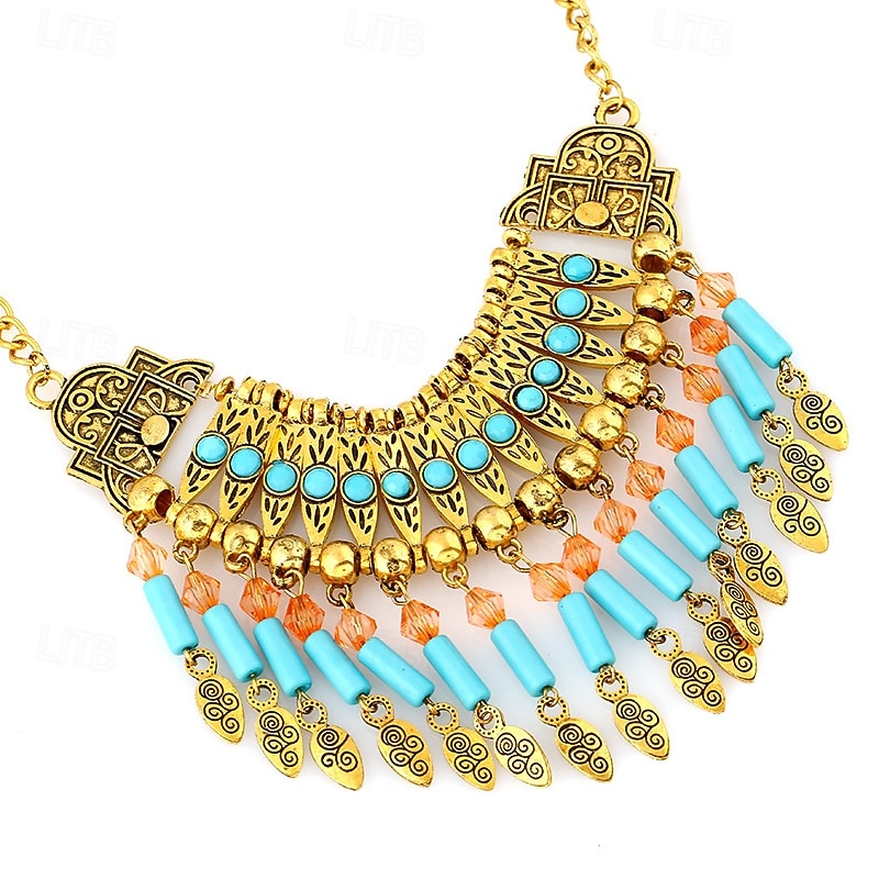 1PC Necklace For Women's Street Daily Imitation Diamond Long Water Drop Necklace4