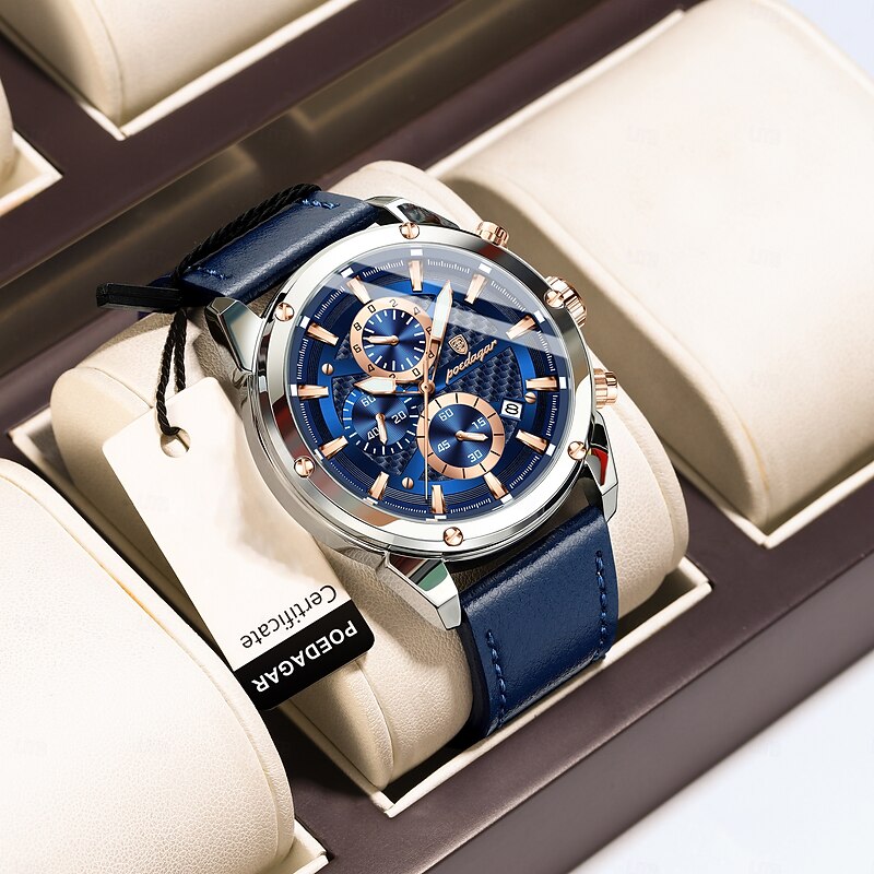 860 New Fashionable Luxury Men's Waterproof Watch Multi functional Luminous Men's Quartz Watch2