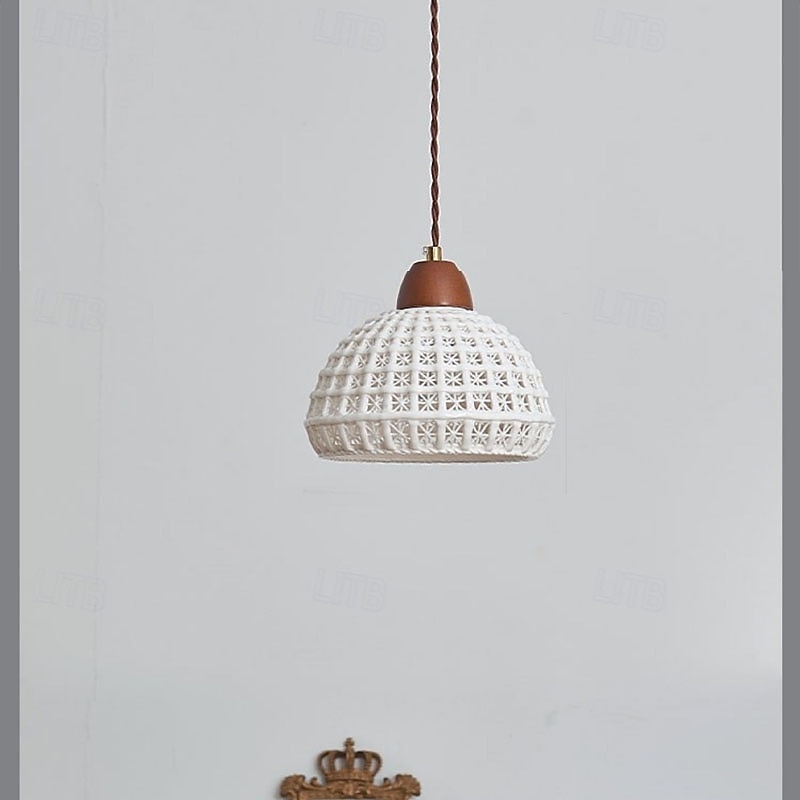 LED Pendant Light Marble Metal Finish Adjustable Mini Ceramic Pendant Lights for Kitchen Over Sink,Dining Room Warm White 110-220V Bulb Included4