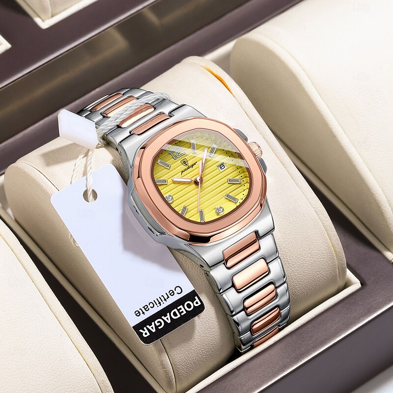 708 Fashion New Women's Quartz Watch Waterproof Watch Ultra Thin Luminous Watch Stainless Steel Strap for Women2