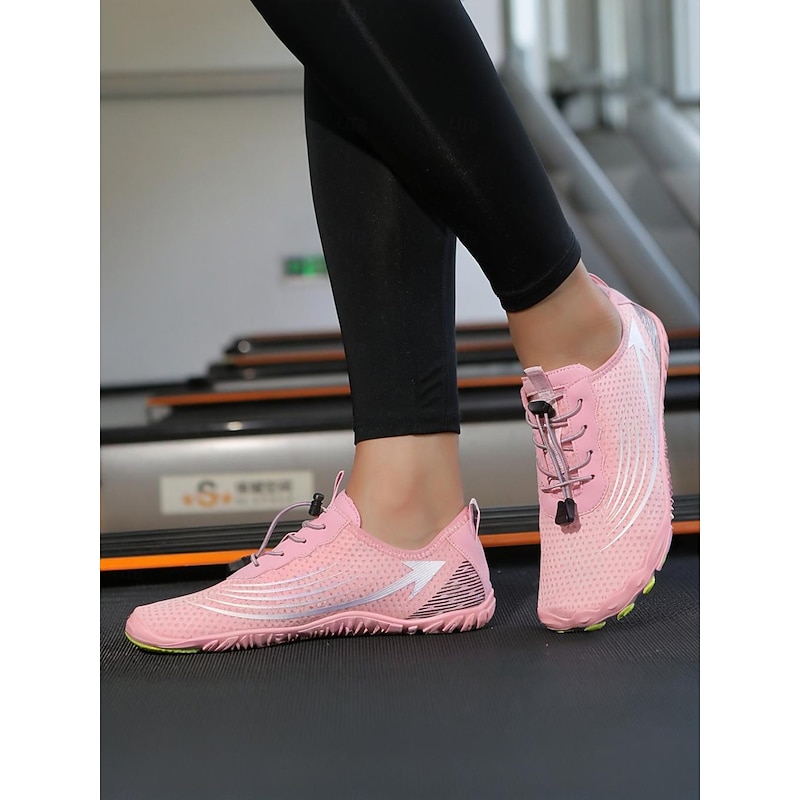 Women's Pink Quick-Dry Water Shoes – Breathable Mesh Aqua Sneakers for Beach, Boating & Swim Sports2