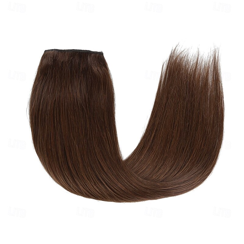 Nvisible Wire Hair Extensions Real Human Hair 20 Inch-50G  22Inch-80G  4# Brown Transparent Fish Line Clip-Ins Hair Piece Human Hair Extensions For Women2