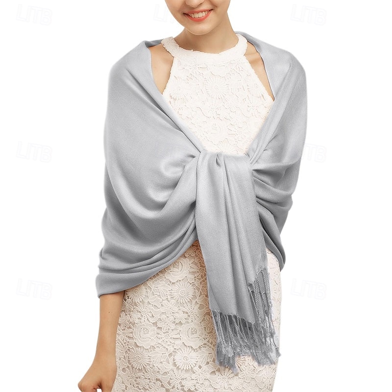 Pashmina Shawls and Wraps for Evening Dress Women's Scarf Wedding Bride Bridesmaid Gifts