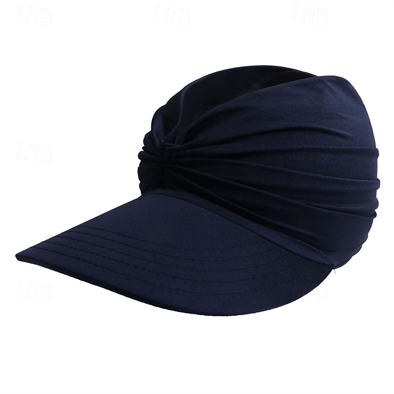 Tennis Sport Visor Sun Visor Women's Solid Colored Classic Fashion Adjustable Breathable Moisture Wicking for Tennis Baseball Running Summer White Pink Burgundy2