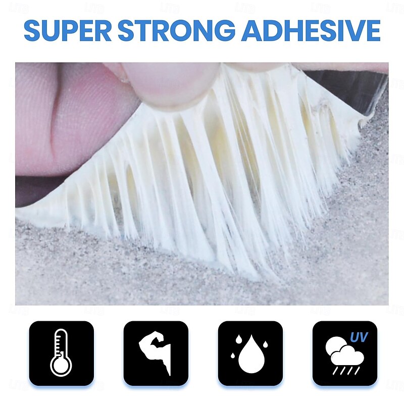 Butyl Tape Waterproof Sealant Tape, Aluminum Foil Duct Sealing Tape for RV Roof Repair, Boat and Pipe Sealing, Silicone, Glass & EDPM Roof Leak Patching3