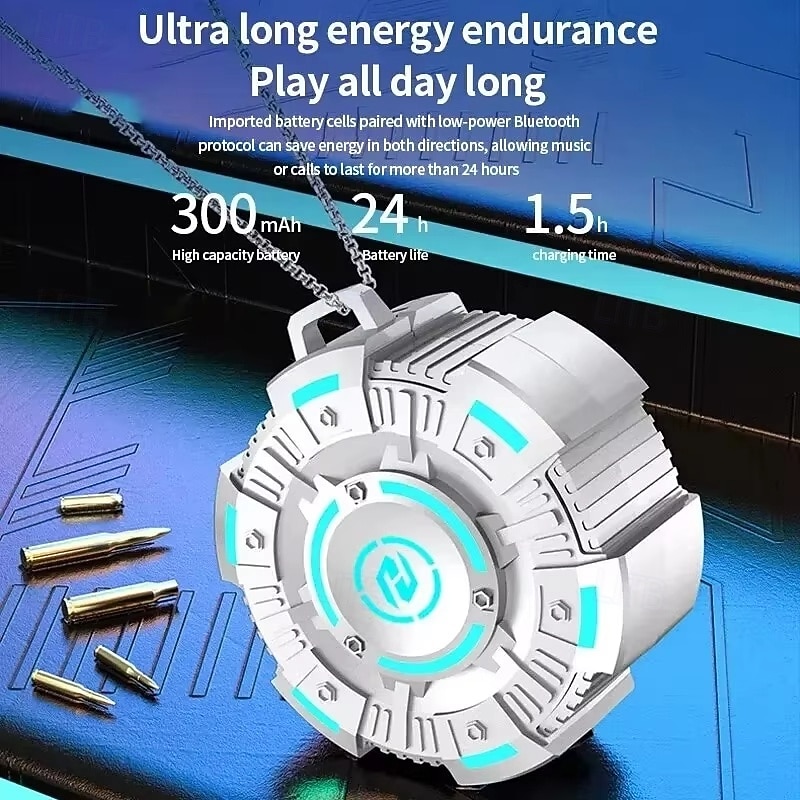 Wireless Gaming Earbuds Bluetooth 5.3 Low Latency, Fingerprint Touch, Dual Decoding, H+ Sound, Noise-Free Mic, for Mobile & PC4