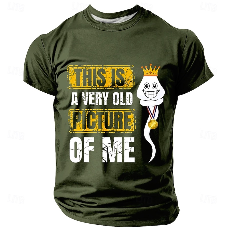 Men's Adult Humor T Shirt Short Sleeve T shirt 3D Print Crew Neck Shirt Fashion Daily Basic Street Casual Daily Black Blue Green Summer Spring All Seasons Clothing Apparel S M L XL XXL XXXL3