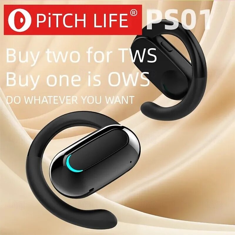 M-F9 Bluetooth 5.3 Wireless Ear Hook Earbuds – Open Ear TWS Headphones with ENC Noise Cancelling, Low Latency Gaming, for IOS & Android2